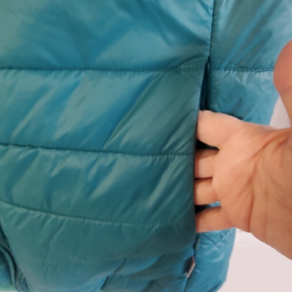 LANDWAY OUTERWEAR VEST HORSES. SZ 2XL. TEAL. ZIP UP - Picture 2 of 7